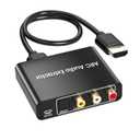 192KHz HDMI ARC to Optical Audio Adapter Analog RCA Audio Converter ARC Input Optical SPDIF Coaxial 3.5mm R/L Stereo Extractor Splitter for HDTV