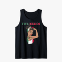 Viva Mexico Shirt Women Girls Mexican Independence Day Tank Top M