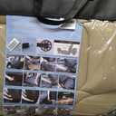 Leather Front Car Seat Covers Breathable Seat Covers Waterproof Seat Protectors Universal Fit for Most Automotive Cars SUV Trucks Van (Beige, Front Pair)