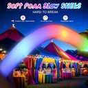 36 Pcs LED Foam Glow Sticks Bulk,Glow in The Dark Party SuppliesFoam Light Up Sticks 3 Modes of Color Flashing for Birthday,Wedding,Raves,Carnival,Halloween Christmas,New Year,Concert