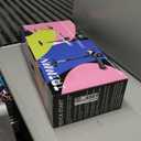 24V Electric Scooter for Kids w/150W Powerful Motor, Thumb Throttle, LCD Screen, Bluetooth, Light-Up Stem Deck & Wheels, 3 Adjustable Heights, 5MPH Safe Speed, 3 Wheel Electric Scooter for Kids (Black)