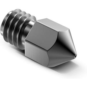 Tungsten Carbide 3D Printer MK8 Extruder Nozzle, High Temperature Printing, Super Wear Resistant, 0.4mm/1.75mm