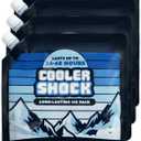 Cooler Shock Reusable Ice Packs for Cooler - Long Lasting Cold Freezer Packs for Coolers and Lunch Boxes - Cooler Ice Packs for Camping Gear, Fishing, Road Trips, Beach Must Haves
