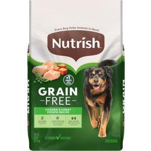 Nutrish Grain Free Dry Dog Food, Chicken & Sweet Potato Recipe, 26 lb. Bag (Rachael Ray) (EXP 06/09/27)