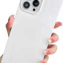 KERZZIL Cute Rectangle Edge Compatible with iPhone 13 Pro 6.1 Inch Case, Glossy Candy Color Pattern Slim Soft TPU Bumper Anti-Drop Shockproof Protective Cases Cover for Women Girls(White)