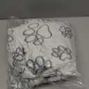 Qeils Dog Blankets for Dogs - Waterproof Pet Blanket Washable - Sherpa Fleece Puppy Blanket, Soft Plush Reversible Dog Blanket for Bed Couch Car Sofa, 40"X50", Grey Paw Print