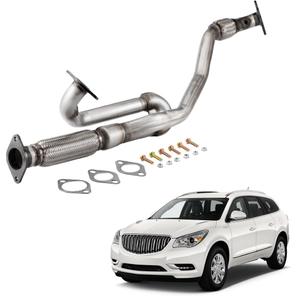Exhaust Y Pipe Flex Pipe for 2009-2017 Buick Enclave/Chevy Traverse BE01F