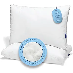 Casper Original Pillow for Sleeping, Standard, White, Two Pack