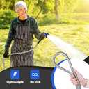 Garden Hose 75 ft, Stainless Steel Metal Hose, Flexible Water Hose with 10 Function Nozzle, Kink Free, Leak-Proof, Heavy Duty Hose for Yard, Outdoor, Lawn, RV, Car Wash and Camper Use