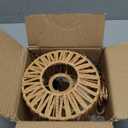 Ceiling Light Boho Light Fixtures Ceiling Mount,Mini Rattan Chandelier Light Fixture with Dimmable LED Bulb,Hand Woven Ceiling Light Fixtures