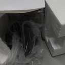 Industrial Semi Flush Mount Ceiling Light, 800 Lumen LED Bulb Included, Seeded Glass Shade Farmhouse Light Fixture for Hallway Corridor Kitchen Bathroom Bedroom Passway