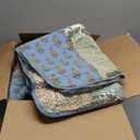 Secgo California King Quilt Size - 100% Cotton Oversized California Comforter Set Green Bedding Sets (120 * 110 Inch) with 2 Pillow Shams, Patchwork Reversible Lightweight Bedspread (Sage)