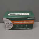 MUAKIOY No Drill Curtain Rod Holders, Heavy Duty Self Adhesive Curtain Brackets Hooks, Adjustable Nail-Free Stick on Wall Hangers for Bathroom, Bedroom, Kitchen and Livingroom (14 Pack)