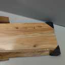 Floating Shelves for Wall Decor, Rustic Solid Elm Wood Live Edge Floating Shelves Wall Mounted, Wall Shelves with Invisible Bracket for Living Room Bathroom Bedroom Kitchen, 32 Inch Set of 2, Natural, Live Edge, 32inch, 2Packs