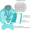 Mambobaby Float Upgrade Add Tail Baby Float with Canopy for Infant Waist Swimming Ring Swim Trainer Non-Inflatable Floats Toys with Adjustable Safety Strap (Mambo Fish)
