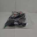 RECUTMS Black Flower Garland Decorations with 2pcs Purple Lights Strings Artificial Flowers Garlands for Silk Halloween Rose Vines Plastic Table Party Mantle Porch