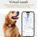 Molly&Cody GPS + Bluetooth Pet Tracker for Cats & Dogs RealTime Tracking, Virtual Fence, IP67 Waterproof, Health Monitoring, iOS/Android Subscription Required (White)