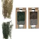 Cayway 2 Pack Miniature Shrubs Model Bushes 2 Color Long Shrub Vegetation Groups Model Grass Tufts for DIY Architecture Building Model Railway Train Diorama Garden Scenery Landscape Layout (Brown, dark green)