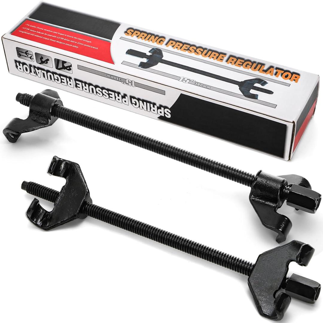 Elsjoy 2 Pack 14" Coil Spring Compressor Tool, Heavy Duty Suspension Strut Remover, Automotive Strut Spring Compression Tool