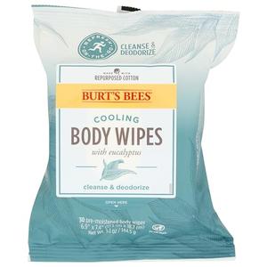 Burts Bees Cooling Body Wipes 30Ct, 30 Ct
