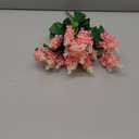 Artificial Fake Flowers Silk Plastic Plant Arrangement for Home Indoor Outdoor Garden Wedding Table Vase Decorations Faux Snapdragon Flower, 3 Bouquets (Pink)