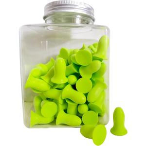 Fan Wu Soft Foam Earplugs 50 Pairs – 32dB Noise Reduction for Sleeping, Travel & Work | Small/XS Size for Kids & Women & Petite Adults | Reusable Comfort Fit | Green