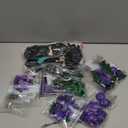 Orchid Building Blocks Set, Purple Fake Orchid with Vase, Floral Botanical Collection for Girl, Artificial Flower Kit, Ideal Gifts for Gril on Birthday, Valentine's Day