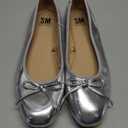 Steve Madden New York Zion Women's Flats Shoes Silver Size 10