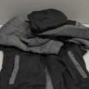 SCODI Hoodies for Men Heavyweight Fleece Sweatshirt - Full Zip Up Thick Sherpa Lined Hooded Jacket (Medium, Black Grey)