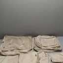 BAGAIL 8 Set Packing Cubes Luggage Organizer Bags for Travel Accessories-Cream
