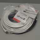  Mediabridge Coaxial Patch Cable (25 ft) Triple-Shielded, in-Wall Rated RG6 Cable with Compression Connectors, Set of 3 (2 Black, 1 White)