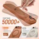 CAPRARO for iPhone 17 Pro Case with 360 Spin Magnetic Stand for Women, [Compatible with MagSafe] [Full Camera Protection] Cute Wave Translucent Matte Case for iPhone 17 Pro, Cosmic Orange