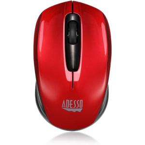 iMouse S50 Wireless Mini Mouse - 24GHz RF Technology, 1200 DPI Optical Sensor, USB Interface, Compact and Portable Design with Auto Sleep Mode (Red)