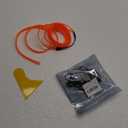 El Wire Orange Interior Car LED Strip Lights, 3M Neon Wire USB 5V with Fuse Protection for Automotive Interior Decoration, with 6mm Sewing Edge