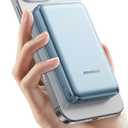 Magnetic iPhone Charger, Magnetic Wireless Power Bank 10000mAh with USB-C PD Fast Charging, Wireless Portable Charger for iPhone 15/14/13/12 Pro Max Plus Mini (Blue)