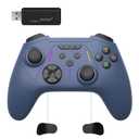 BETMI Wireless Controller for Xbox One, Xbox Series X/S, PC, Hall Effect Joysticks & Trigger, Turbo, Macro, Remapping, Dual Vibration Function, 2.4GHz Gamepad(Blue, no 3.5mm Jack)