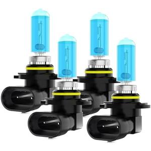 XG Glitter Headlights Fit for Dodge Charger 2016-2022 Halogen Headlight Bulbs, 9005 High Beams 9005 Low Beams, High Power 6000K White Light, Pack of 4