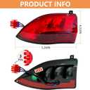 DRIVE UP Golf Cart LED Taillight for Club Car Precedent 2004-Up and Tempo 2018-Up Models Replacements 12V 3 Wires Rear Light Kit
