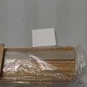 Cordless Bamboo Roman Shades for Windows, 100% Blackout Backing Fabric for Light Blocking, 45" W  64" H - Papara Carbon