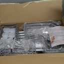 SWTYMIKI Shower Caddy Tension Pole - 4-Tier Corner Shower Organizer Tension Rod with Soap Holder, Toothbrush Holder & 4 Hooks, Adjustable Stainless Steel Bathroom Organizer 27.6 to 108.3 inch, Silver