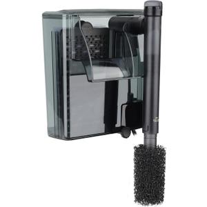 hygger Aquarium HOB Filter 105 GPH for 10-20 Gallon Fish Tank Power Filter with Adjustable Water Flow Extendable Intake Tube External Hang-On Back