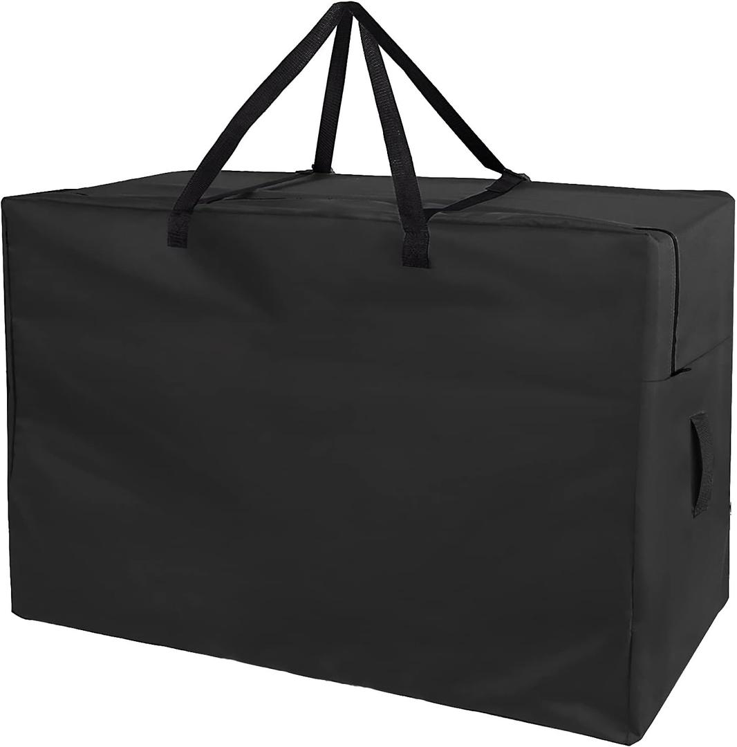 Folding Mattress Storage Bag, 33 inch Heavy Duty Carrying Bag Fits 4 In Narrow Twin & Cot Mattress Sturdy Cushion Storage Bag for Tri-Fold Guest Bed Mattress Carry Case - 33x27x16 inch