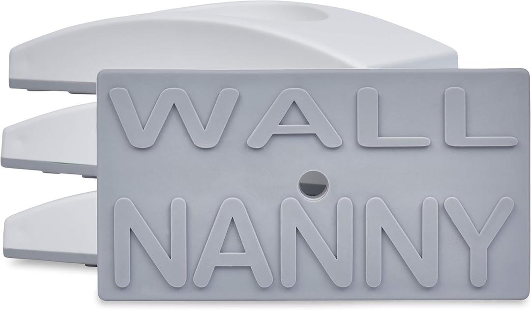 Wall Nanny 2-Pack - Works with 2 Gates - Baby Gate Wall Protector (Made in USA) Protects Walls and Doorways from Pet Gates - for Pressure Mounted Indoor Safety Baby Gates - White