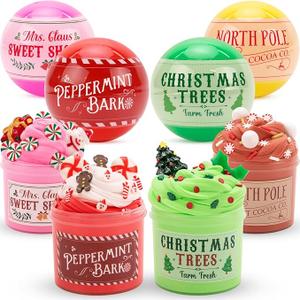 Christmas Stocking Stuffers - Slime for Kids - 4 Pack Slime Balls - Toys Slime Kit Xmas Gifts for Classroom Rewards Teens Girls Boys 4 5 6 7 8 9 10 11 12 Year Old and Adults