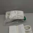 LIHOMR Gift Bags 8.25" x5.9 x3.15 100Pcs White Kraft Paper Bag with Handles for Small Business Christmas Bulk, Wedding, Party Favor, Shopping, Lunch, Halloween Trick-or-Treat Bags