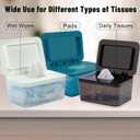 Wipes Dispenser Seal-Designed Wipe Dispenser Holder Wipes Case Box for Bathroom Keep Wipes Fresh, Dust-Proof & Non-Slip