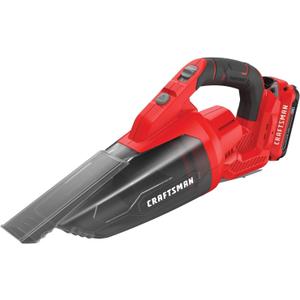 CRAFTSMAN V20 Cordless Hand Vacuum, 45 CFM, 2 Stage Filtration System with Filter, Battery and Charger Included (CMCVH001C1)