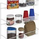 ClosetMaid 3-Tier Hanging Wall Mounted Metal Rack for Spices, Shelf Storage, Pantry Organization, Laundry, Kitchen, Bathroom, White, 8022