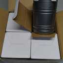 Lichamp LED Camping Lantern, 4 Pack Battery Powered Flashlight for Power Outages, Portable Collapsible Hanging Light Essential for Home, Outdoor, Emergency Lamp Survival Kit Gear for Hurricane, Gray