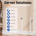 Delamu Cord Hider, 236in Cable Hider, Cord Covers for 3-4 Wires on Wall, Wire Covers for Cords, Wire Hiders for TV on Wall, Easier Setup Cable Cover Cable Management, W1.18 H0.63in, White